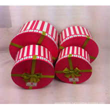 Printing Round Paper Boxes Set with Ribbon